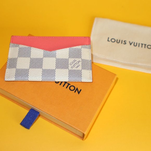 Louis Vuitton Damier Azur Daily Card Holder Rose Ballerine - Picture 2 of 8